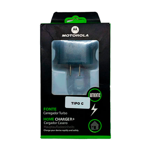 CARGADOR MOTOROLA TURBO POWER HOMER CHARGER TIPO C EN CAJA