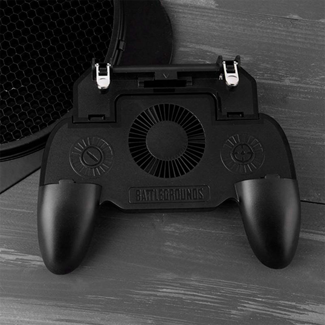 CONTROL GAMER CON GATILLOS VENTILADOR Y POWER BANK (GAMEPAD)