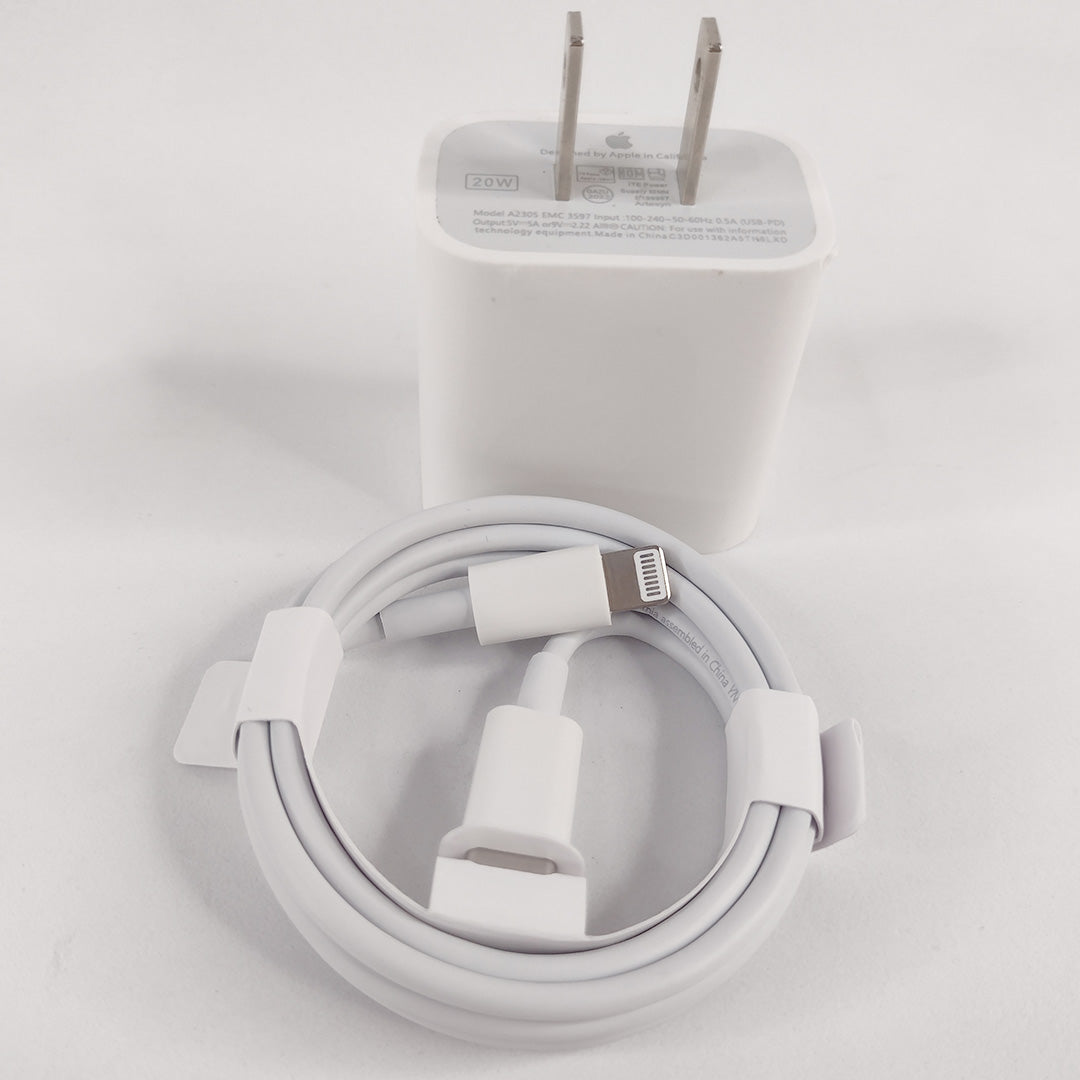 CUBO CARGADOR 25W IPHONE Y IPAD CARGA RÁPIDA + CABLE 1 METRO USB C